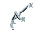 VALUE Bras double LCD, vérin à gaz, 6 articulations, fixation sur bureau