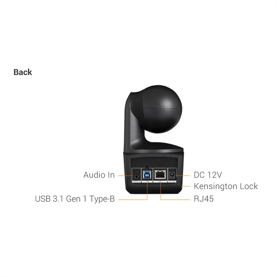 Aver Tracking-Kamera Fernunterricht DL10, schwarz