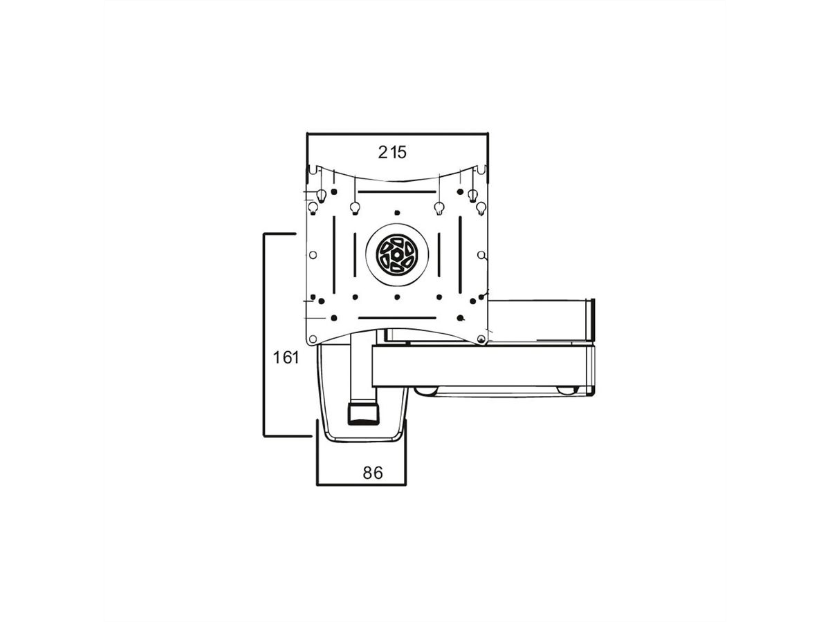 ROLINE LCD/TV-Wandhalterung, Extralang, 5 Drehpunkte, 10-40 Zoll, bis 25 kg