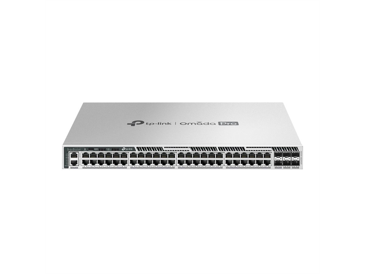 TP-Link Campus Switch S6500-48GP6XF, 48x1G 6x10G PoE L3 Stackable Switch