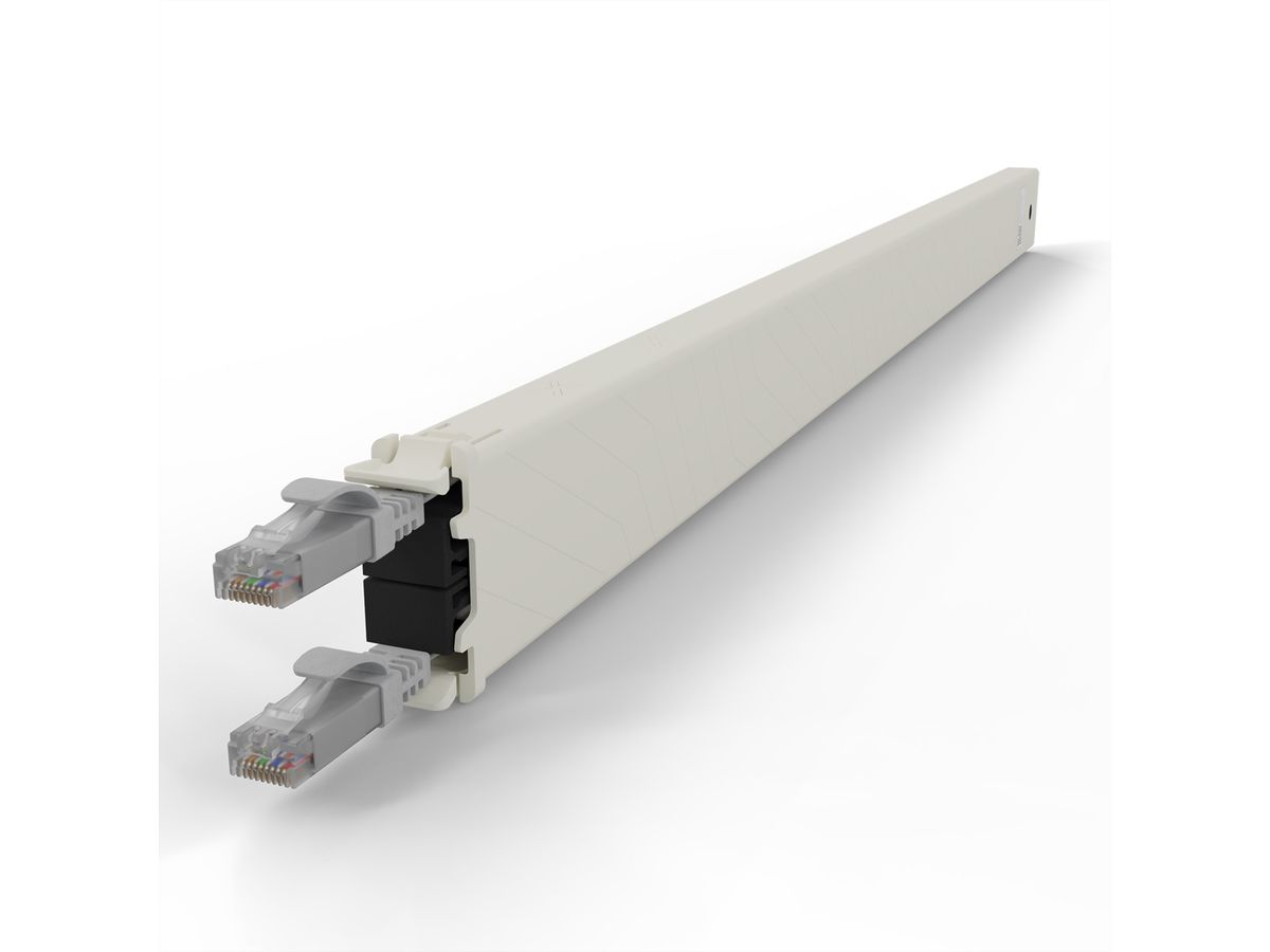 patchbox.one Cassette 30RU UTP gris Cat.6a 1,8 m
