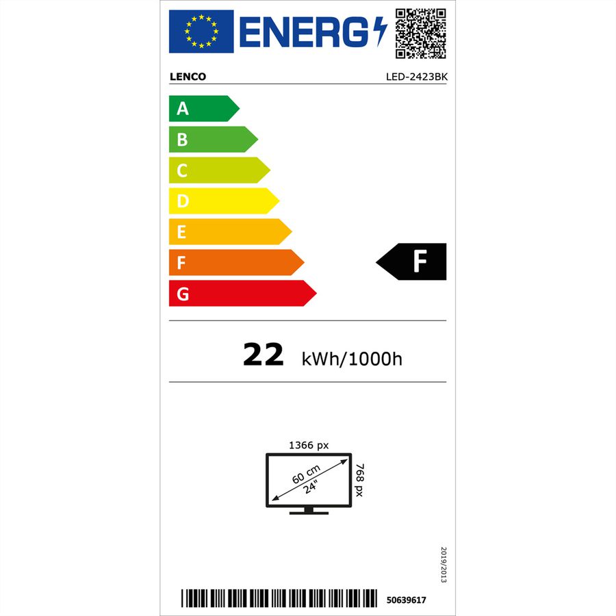 Lenco TV 24" LED-2423BK