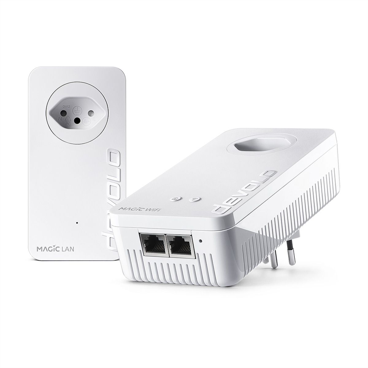Devolo Powerline Magic 2 WiFi 6 next, 2400 Mbit/s, 2x RJ45, 2er Set