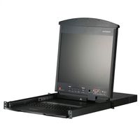 ATEN KL1508AM Commutateur KVM catégorie 5e/6 LCD à 8 ports (Double rail), CH-Layout