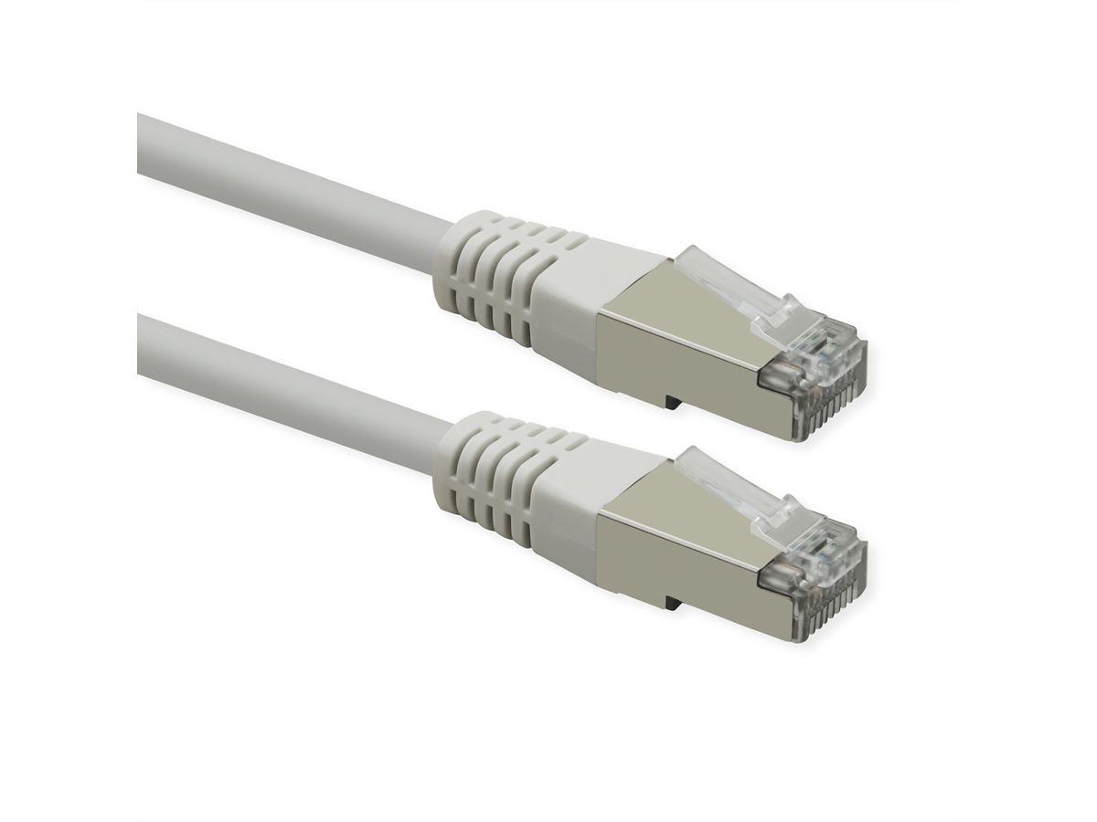 ROLINE Cordon Cat.6 (Classe E), PoE, S/FTP (PiMF) , blanc, 0,5 m