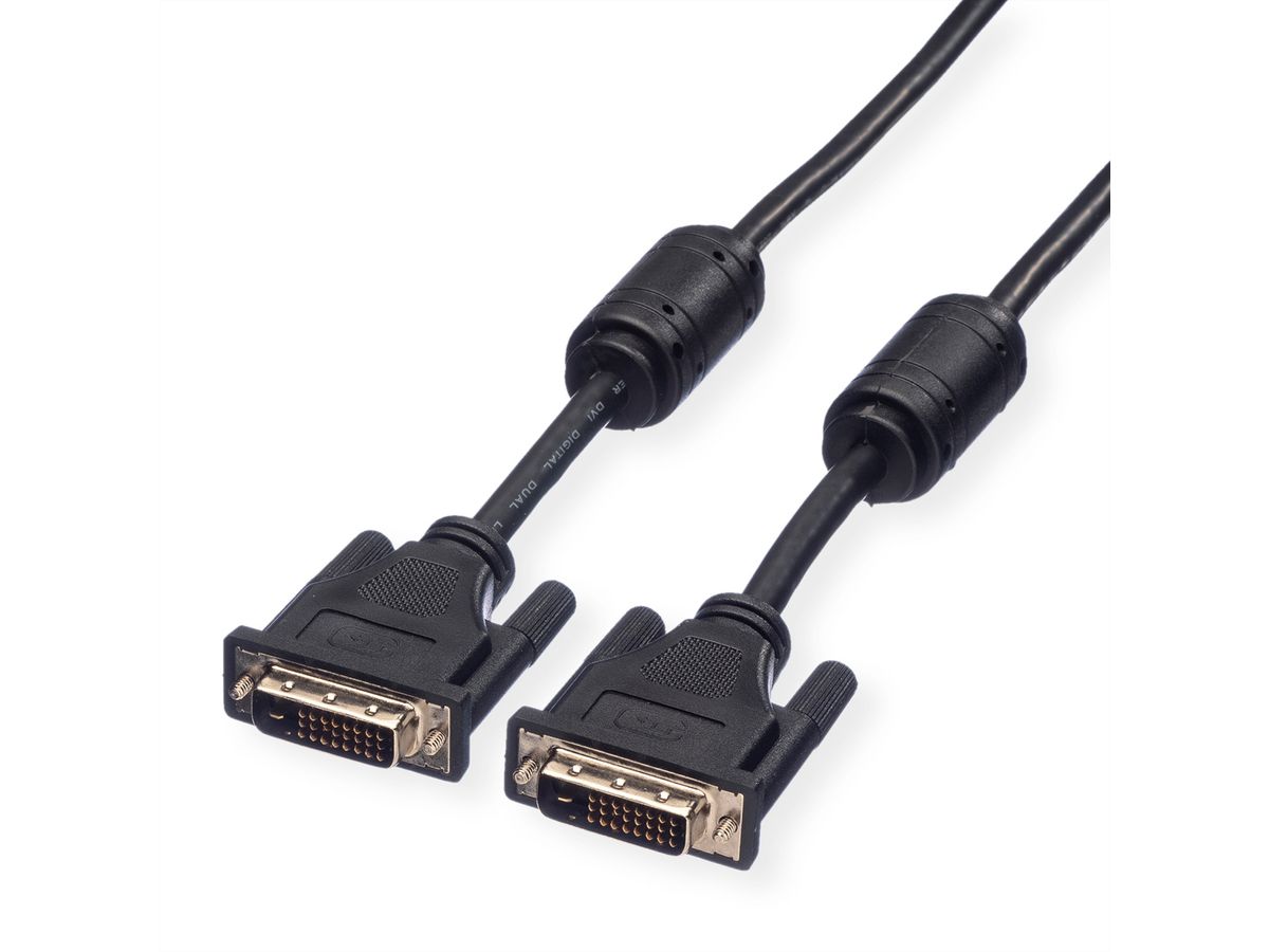 ROLINE Monitorkabel DVI, ST-ST, (24+1) dual link, 1 m