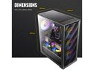 ANTEC AX85 ARGB Boîtier PC Midi Tower Gaming ATX, noir