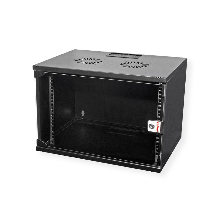 ROLINE 19-Zoll Wandgehäuse Basic 7 HE, 540x400 BxT Bausatz schwarz