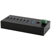 EXSYS EX-11247HMS HUB 7 ports USB 3.2 Gen 1 Din-Rail Kit et mur VIA VL813 Chipset