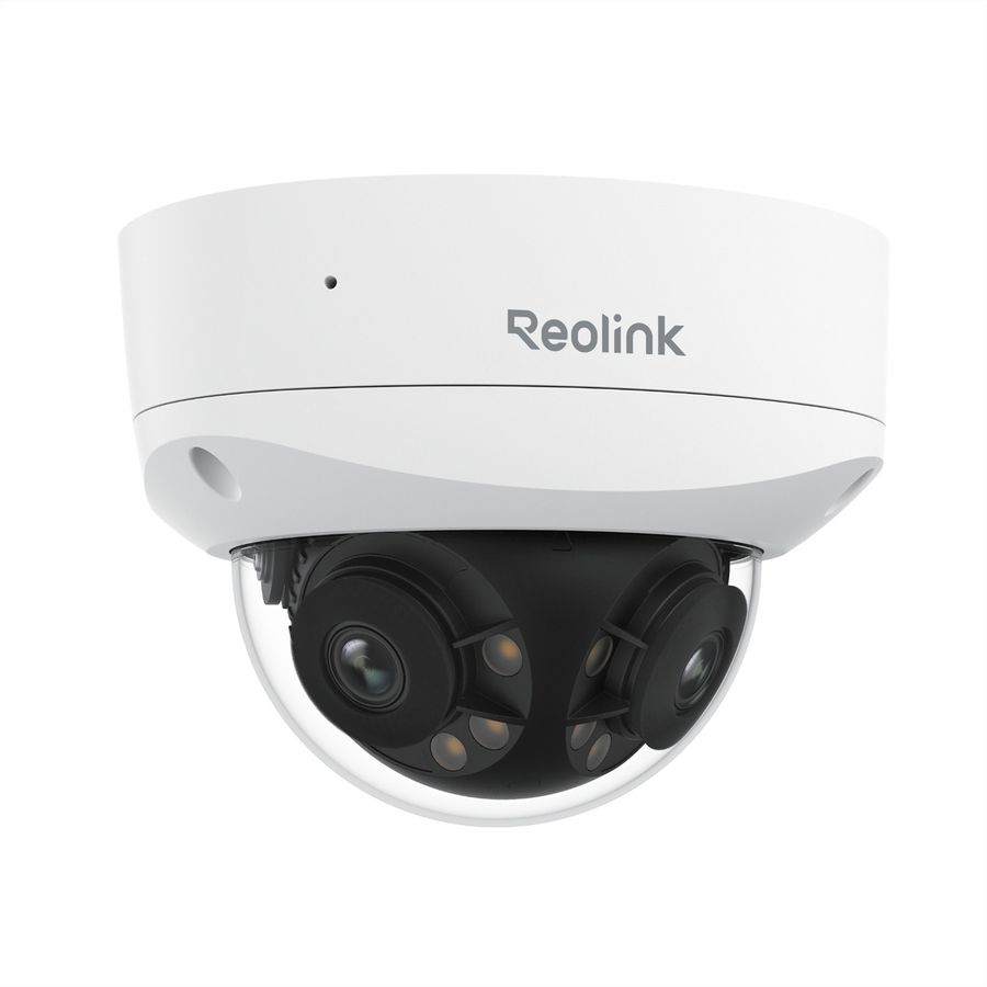 Reolink Duo Outdoor Caméra dôme anti-vandalisme 16 MP, 180°, IR-LED 30m, IK10, PoE
