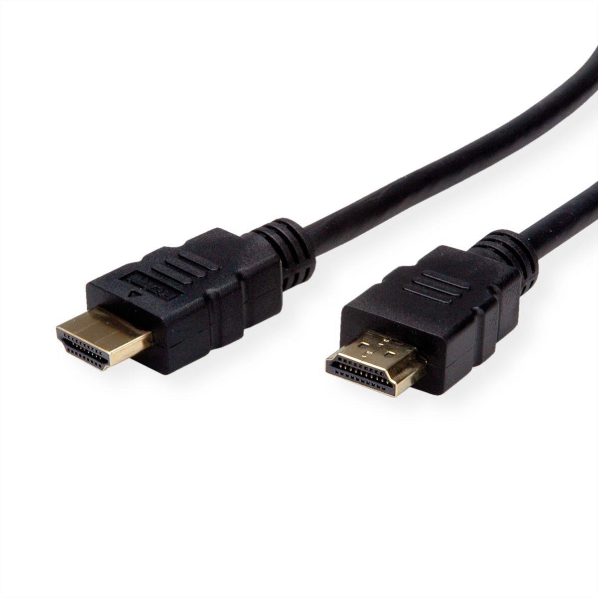 ROLINE HDMI High Speed Kabel mit Ethernet, TPE, schwarz, 1,5 m