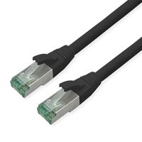 ROLINE RM Patchkabel Cat.6A S/FTP (PiMF), schwarz, 1,5 m