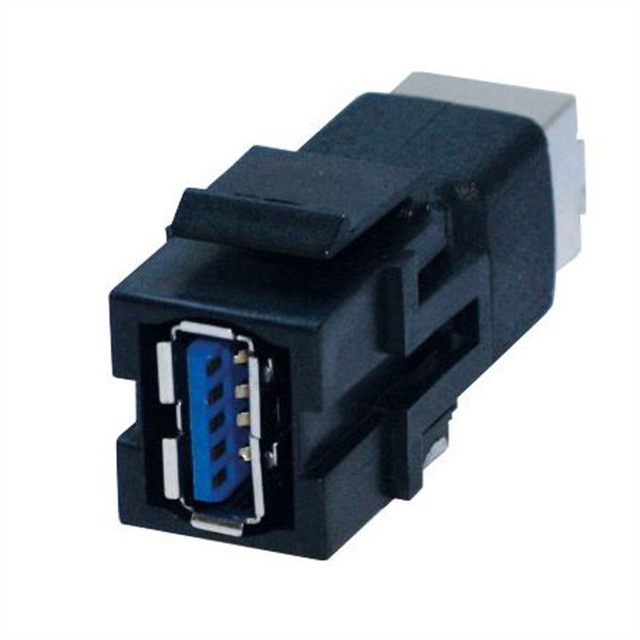 BACHMANN Keystone USB 3.0 Coupleur A/B femelle-femelle noir