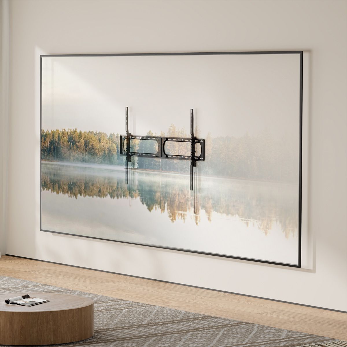 VALUE Support mural TV, Très robuste, fixe, 37–140 pouces, jusqu'à 125 kg