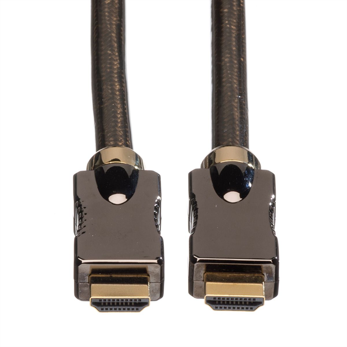 ROLINE 4K HDMI Ultra HD Kabel mit Ethernet, ST/ST, schwarz, 2 m