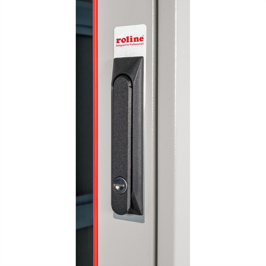 ROLINE 19-Zoll Netzwerkschrank Pro 26 HE, 800x1000 BxT Glastür grau