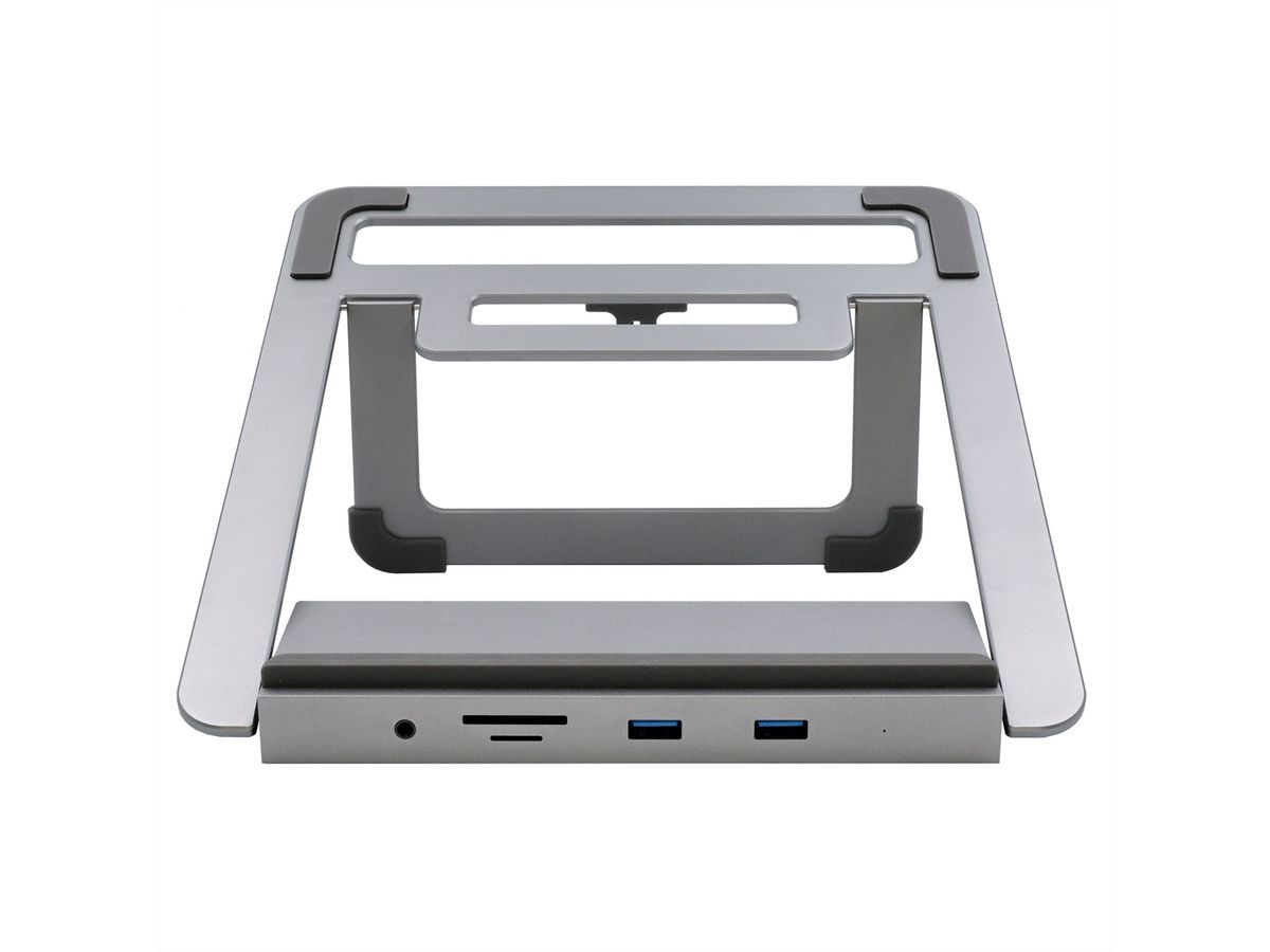 EXSYS EX-1223HM 12 in 1 USB-C Dockingstation mit Notebook Stand für Notebook, Matebook und MacBook