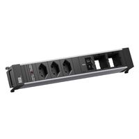 BACHMANN POWER FRAME L 3xCH 0°, 1xUSB C/C 65W 2xCM L=0,2m