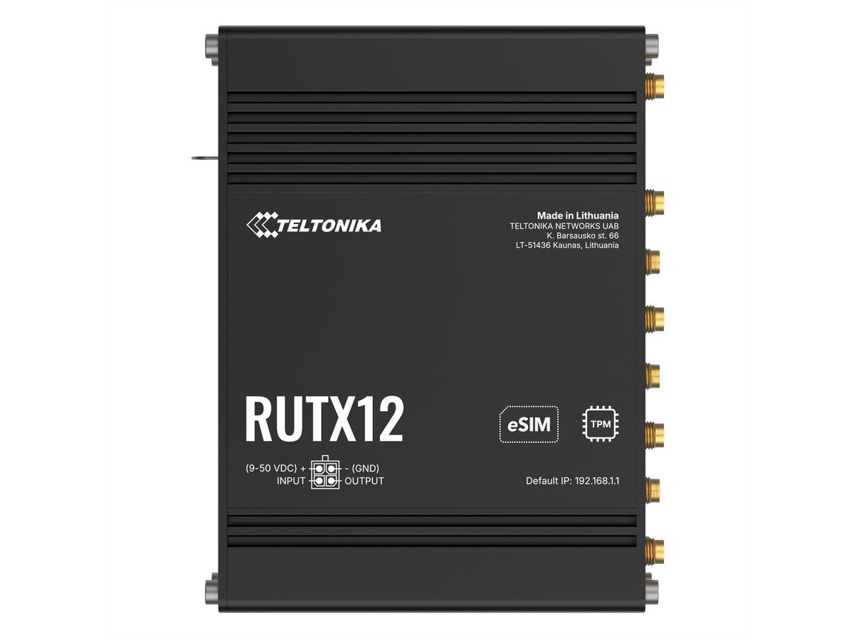 TELTONIKA RUTX12 4G Router eSIM