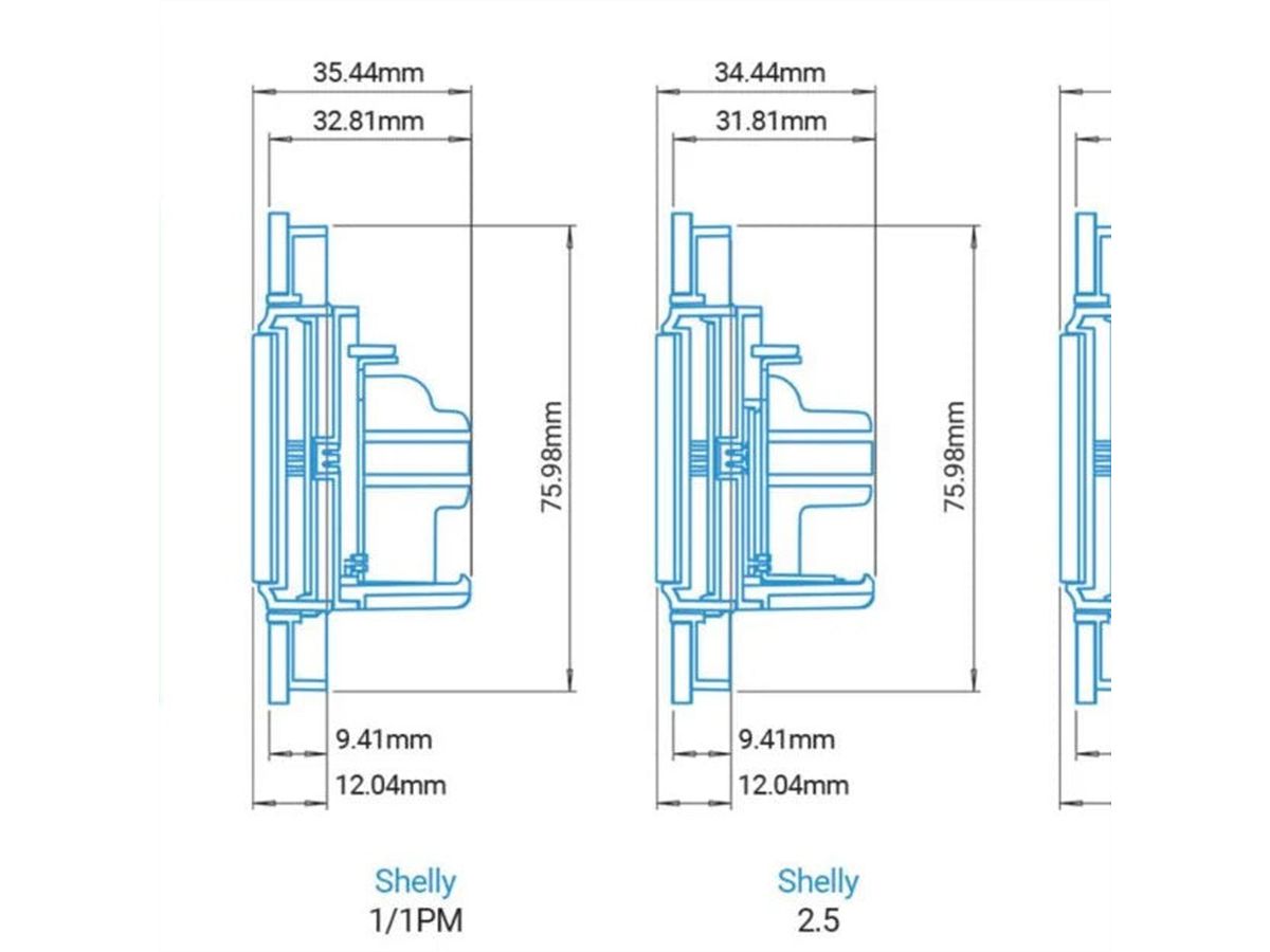 Shelly Unterputz Wall Switch х1
