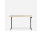 WRK21 Bureau Smart 180 x 80 cm, Hauteur réglable, Mandal érable / Gris