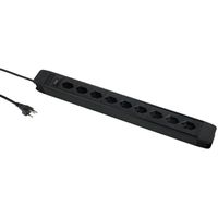 Schönenberger Prise multiple Principio, 9x T13, 2.0m, interrupteur, noir