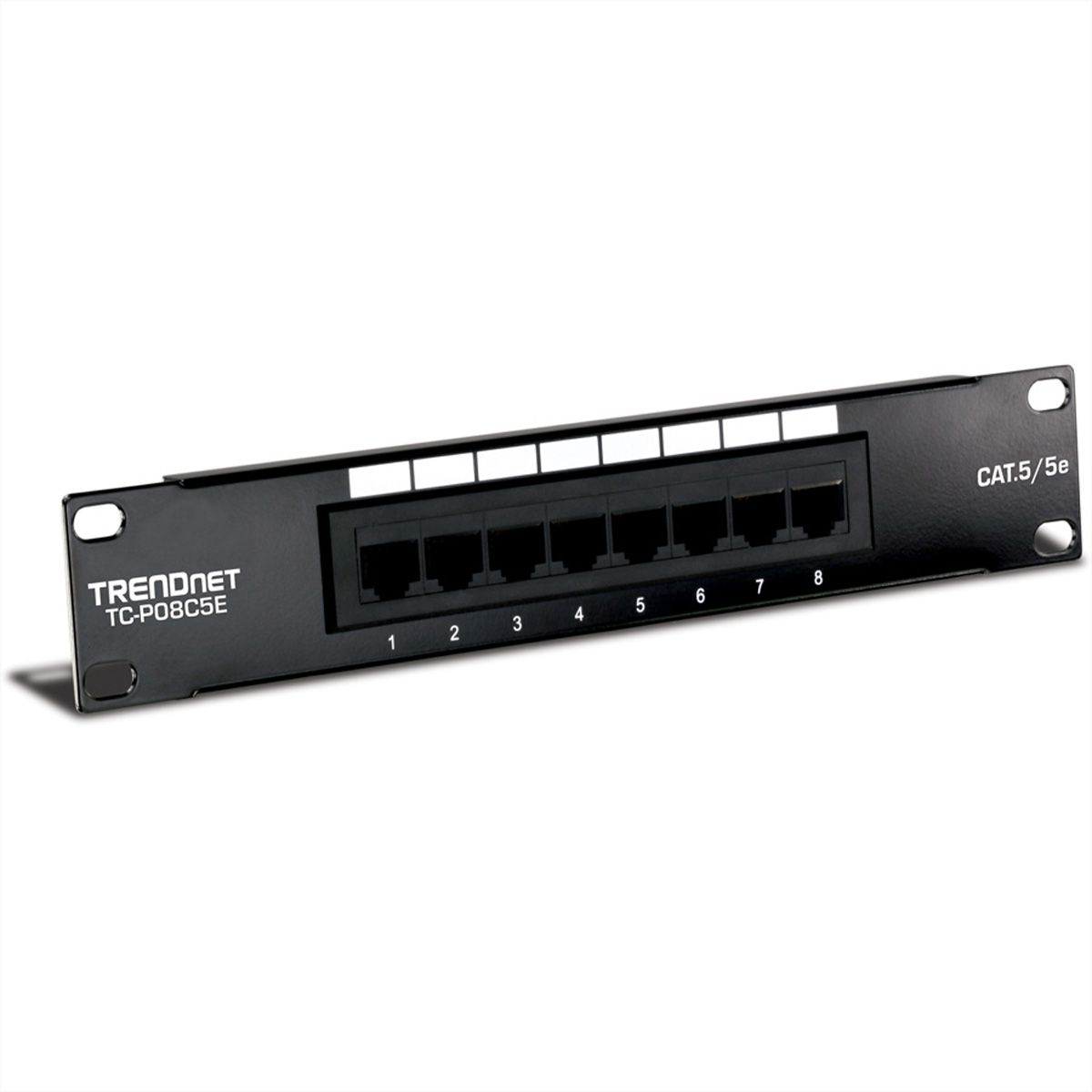 TRENDnet TC-P08C5E 10" Patch Panel, 8-Port Cat. 5e Unshielded