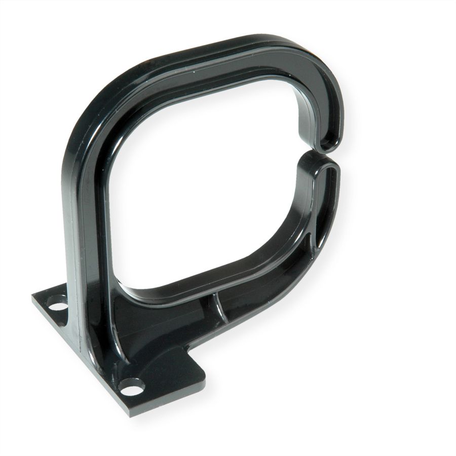 VALUE Kabelöse, 80×80 mm, Kunststoff, schwarz