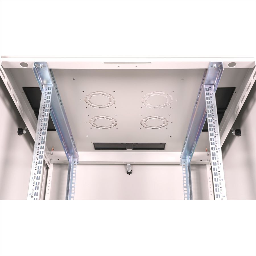 ROLINE 19-Zoll Netzwerkschrank Basic 32 HE, 800x800 BxT Glastür grau
