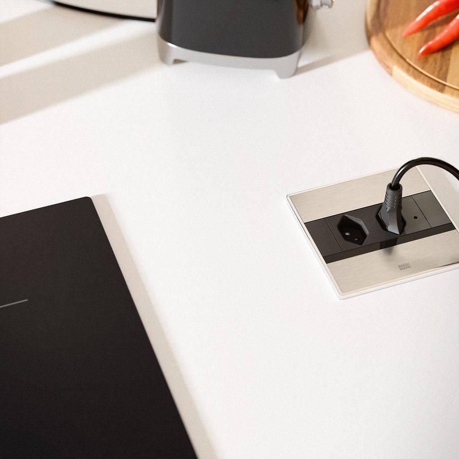 BACHMANN SENSE Edelstahl-Optik 2x CH T13, L=2,0m AEH