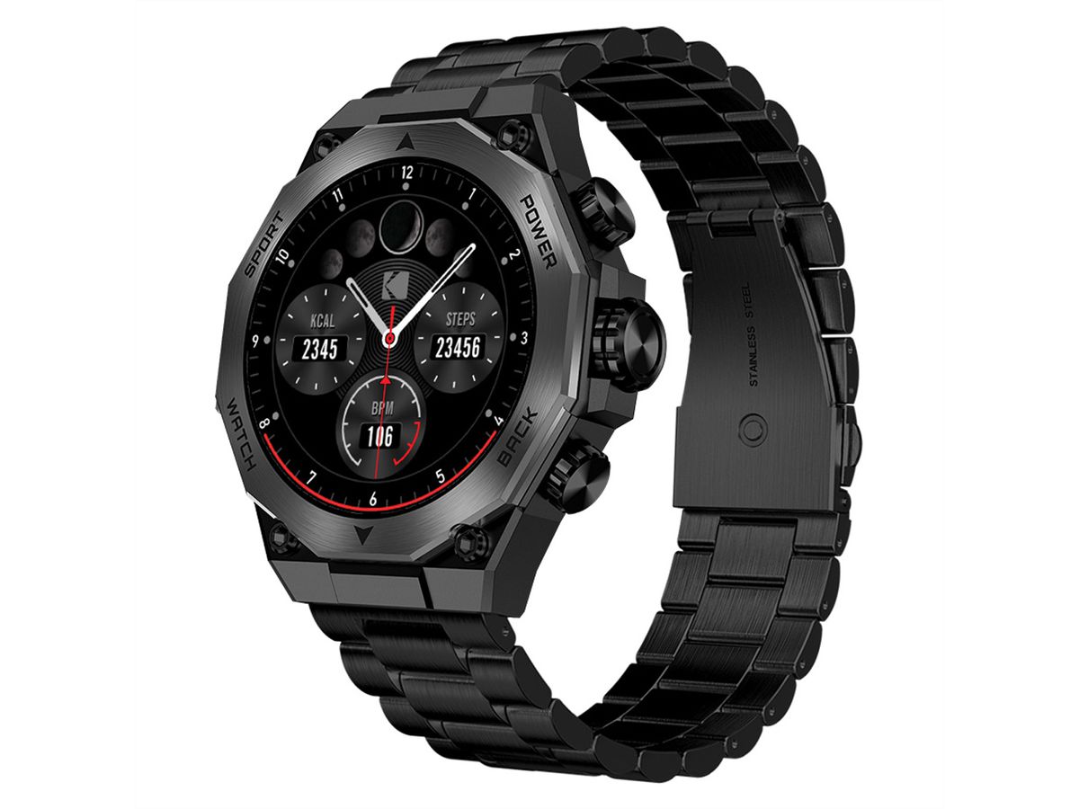 Kodak Smart Watch SW-7215, Black case and band