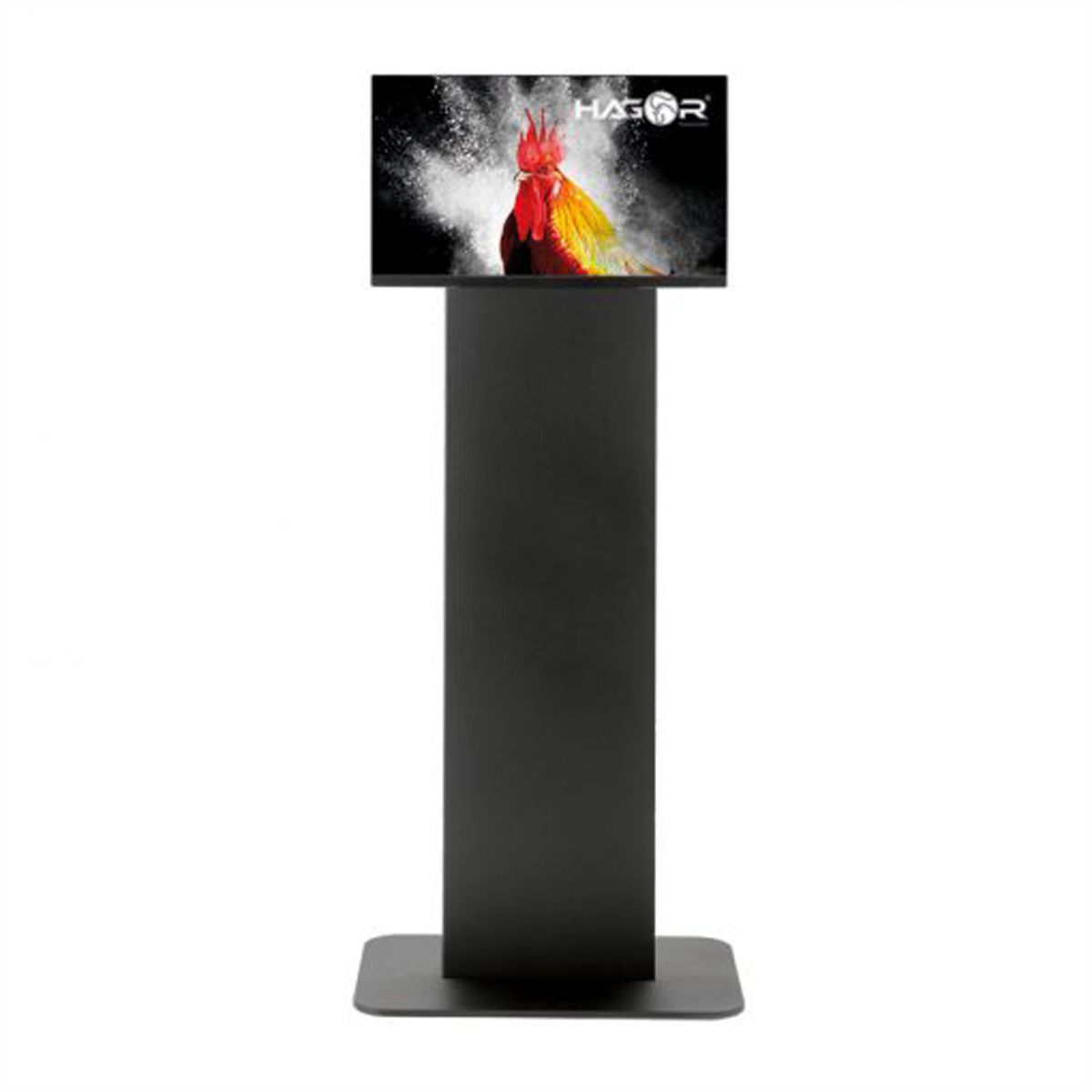 Hagor vis-it Tilt Floormount 22 - 43 Black, Indoorstele zur Bodenmontage mit stufenloser Neigungseinstellung, schwarz