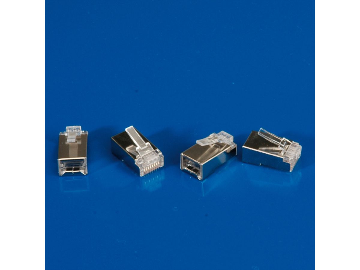 ROLINE Modular Plug geschirmt, Cat.6 (Class E), 10 Stck