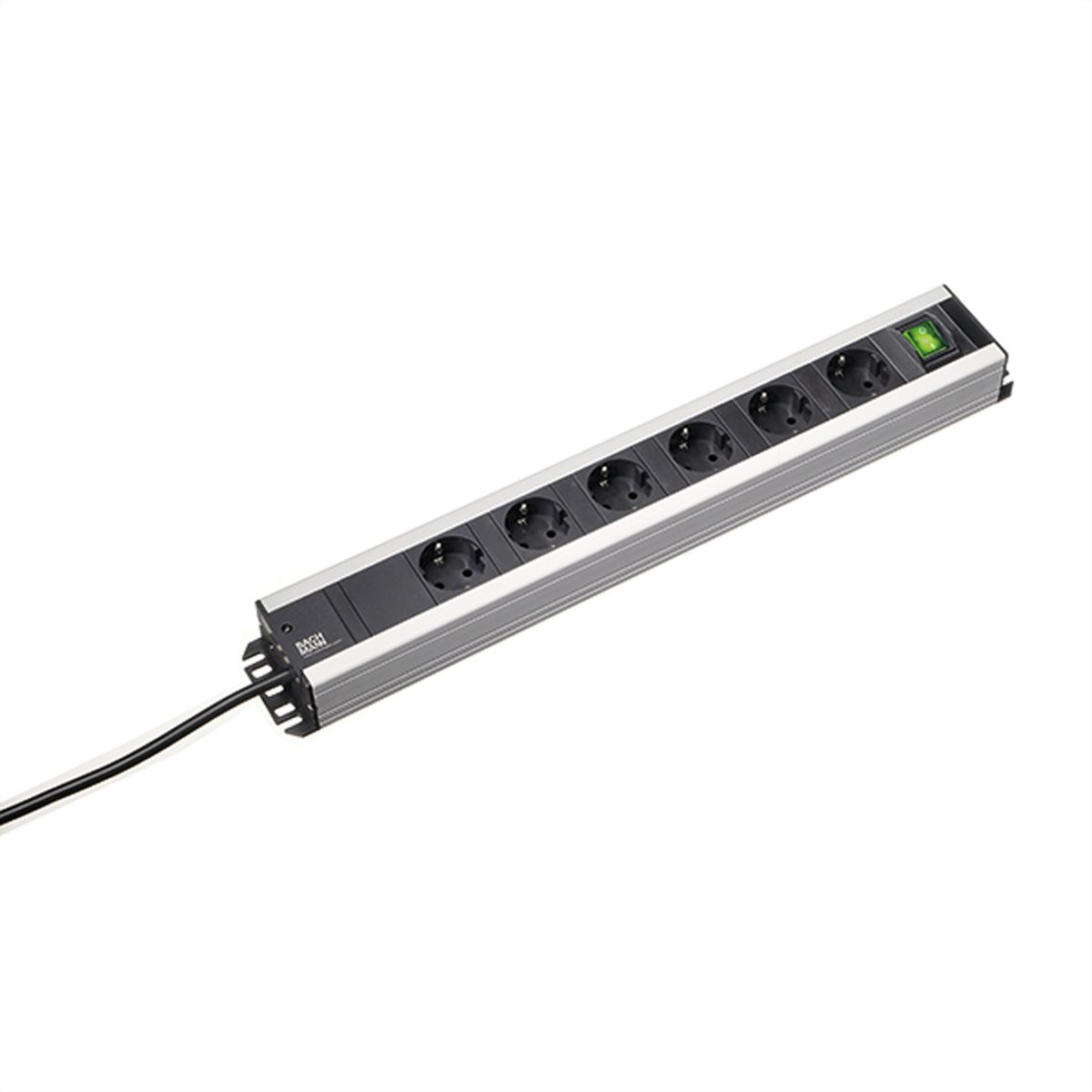 BACHMANN HANDWERKERLEISTE 6x Schutzkontakt, 1x Schalter