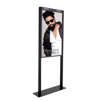 Hagor Floormount OM55N-D, système de montage au sol spécifique à l'écran pour Samsung OM55N-D, noir