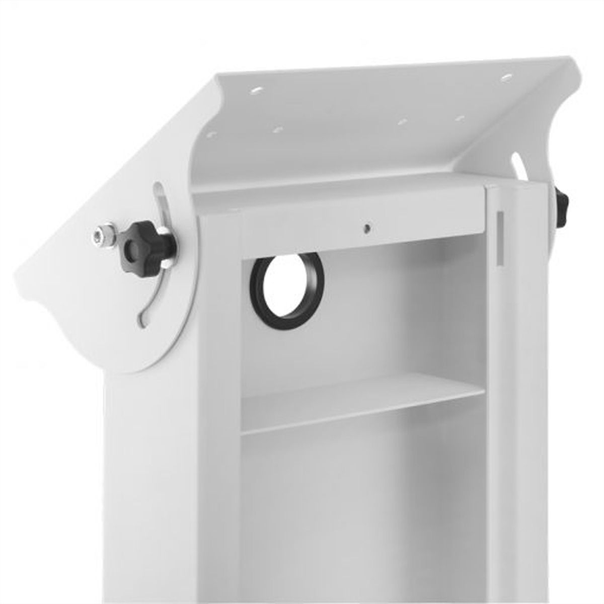 Hagor Indoorstele vis-it Tilt, blanc, Borne d'intérieur indépendante avec réglage de l'inclinaison en continu, blanc