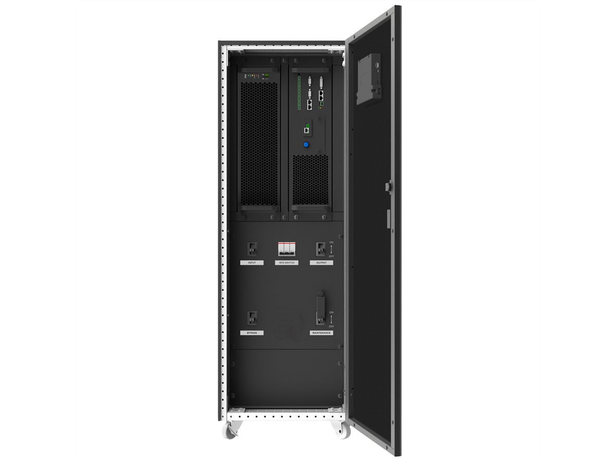 AEC IST7 80kVA - Online Tower USV –  30x 80Ah Batterien – 7 Min. Autonomie bei 100% Last, keine internen Batterien – externer Batterieschrank BB7 mit 30x 80Ah LL