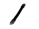 ROLINE Câble USB4 Gen3x2, C-C, M/M, 8K UHD-2, 40Gbit/s, 100W, plat, noir, 15 cm