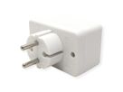BACHMANN Multistecker 3xEuro, weiß 3x2,5A/230V