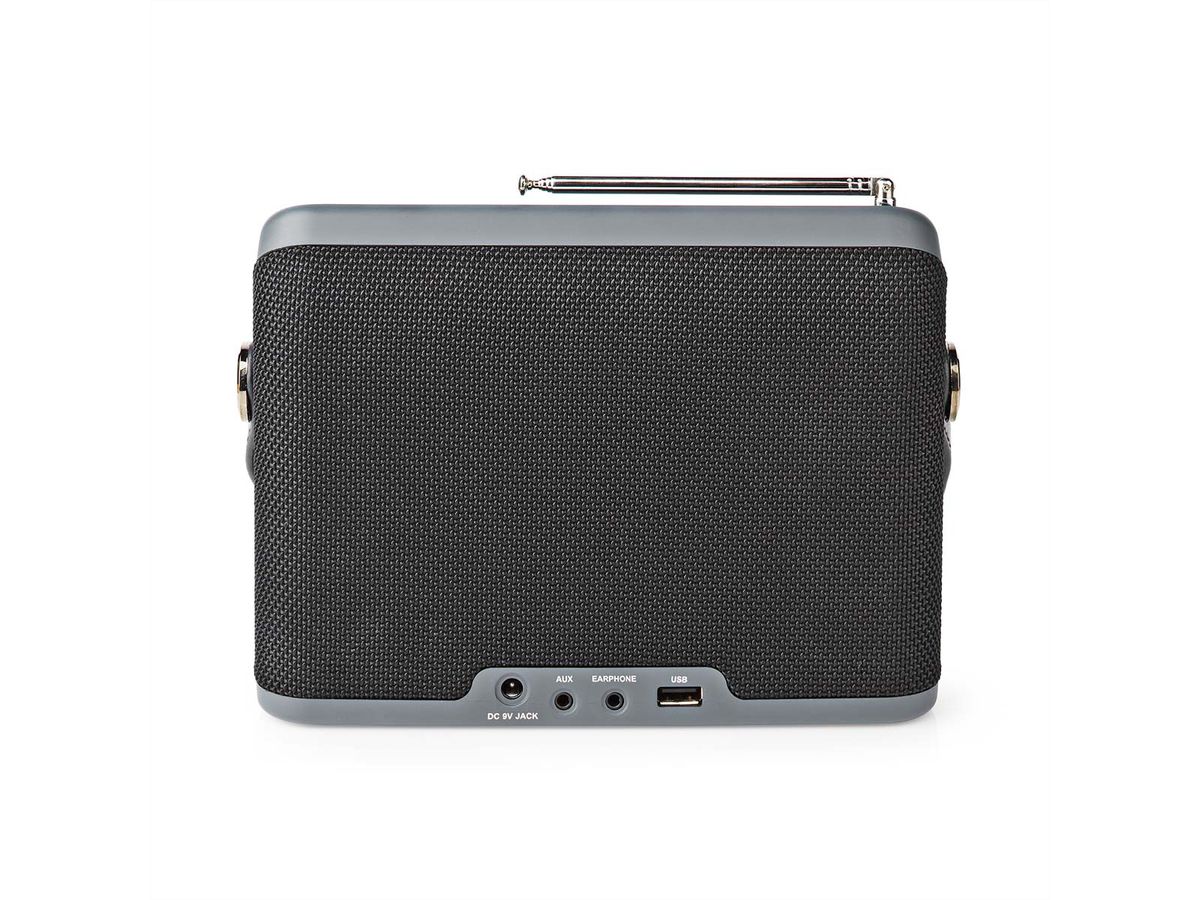 Radio d'urgence DAB FM Nedis , Radio d'urgence portable pour les situations d'urgence, le camping et les activités de plein air