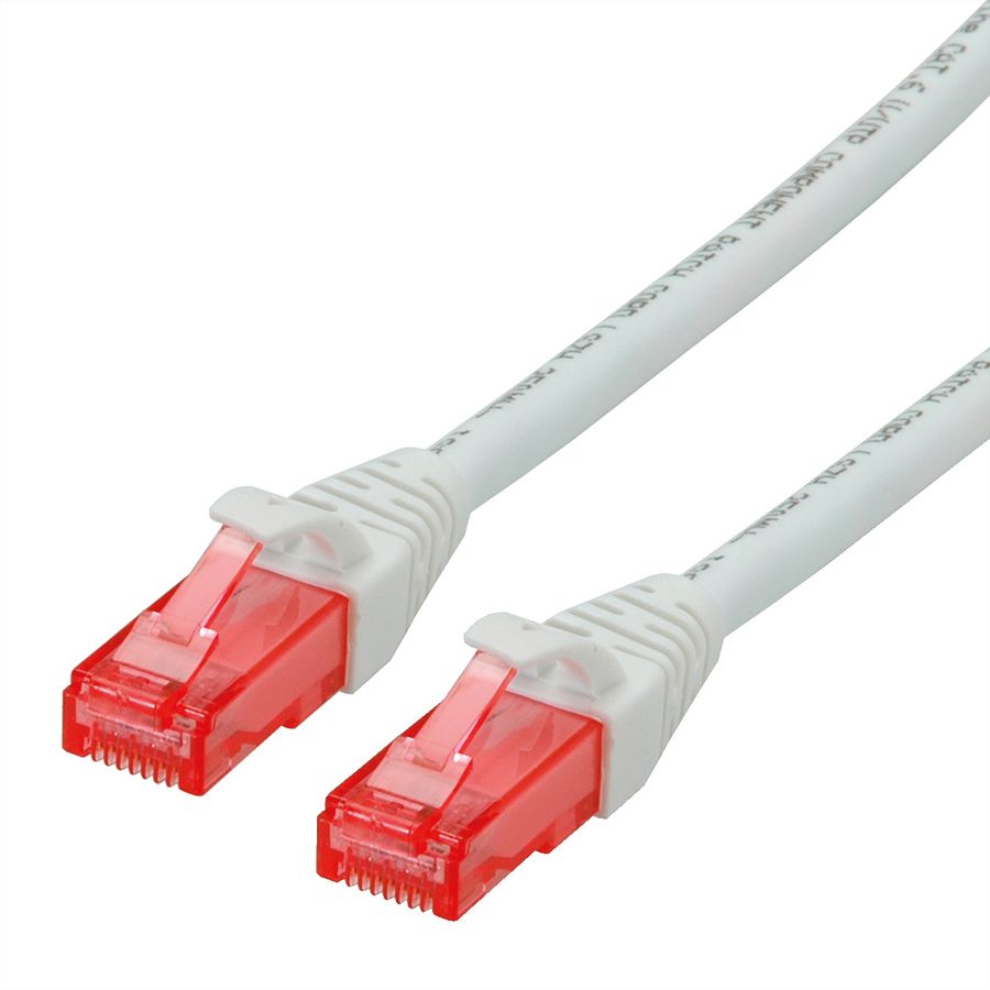 Cordon ROLINE UTP Cat.6, LSOH, Component Level, blanc, 0,3 m