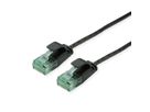 ROLINE RM Cordon Data Center UTP Cat.6A (Classe EA), slim, noir, 3 m