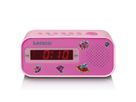 Lenco Radiowecker CR-205 pink, LED-Display, Weckfunktion, Sleeptimer