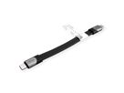 ROLINE Câble USB4 Gen3x2, C-C, M/M, 8K UHD-2, 40Gbit/s, 100W, plat, noir, 15 cm