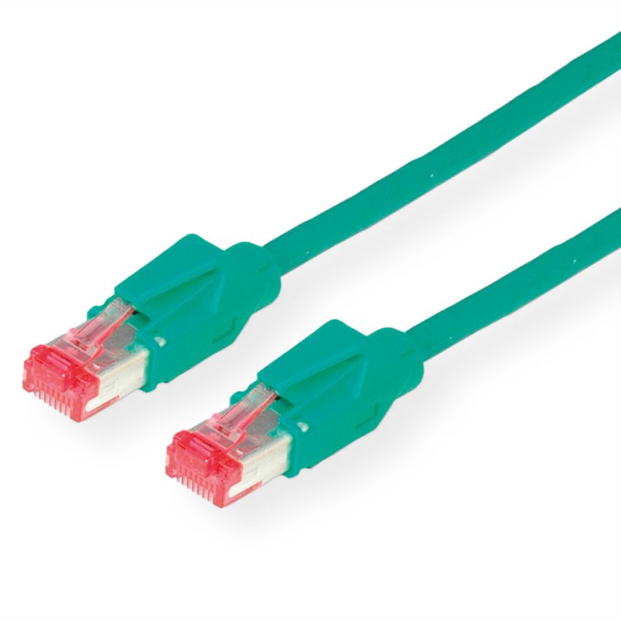 DRAKA Patchkabel Cat.6 (Class E) S/FTP, UC900 TM21, LSOH, grün, 0,5 m