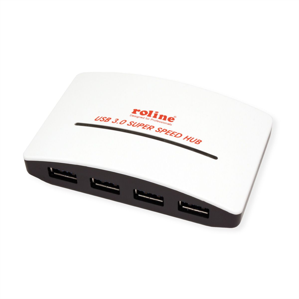 ROLINE Hub USB 3.2 Gen 1 "Black and White", 4 ports, avec alimentation