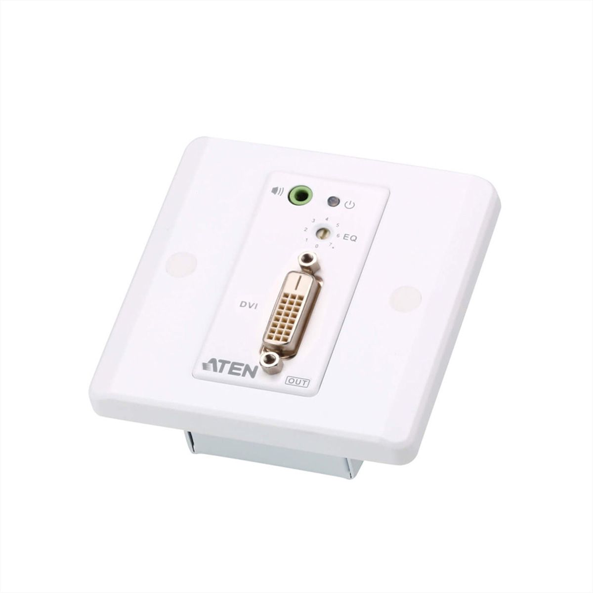 ATEN VE607 Système d'extension Cat 5 DVI/audio avec plaque murale MK