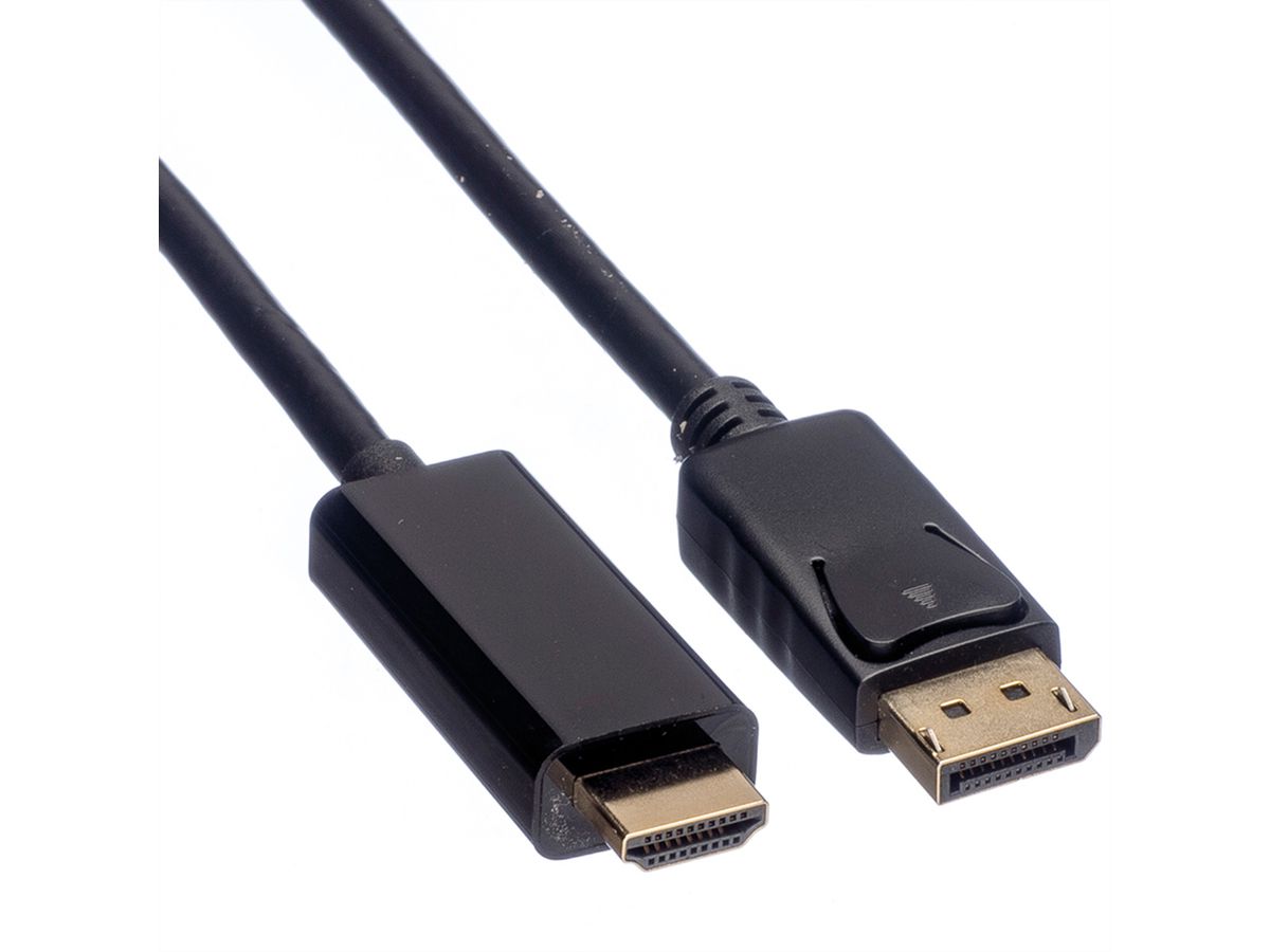 ROLINE Câble DisplayPort DP - UHDTV, M/M, noir, 2 m