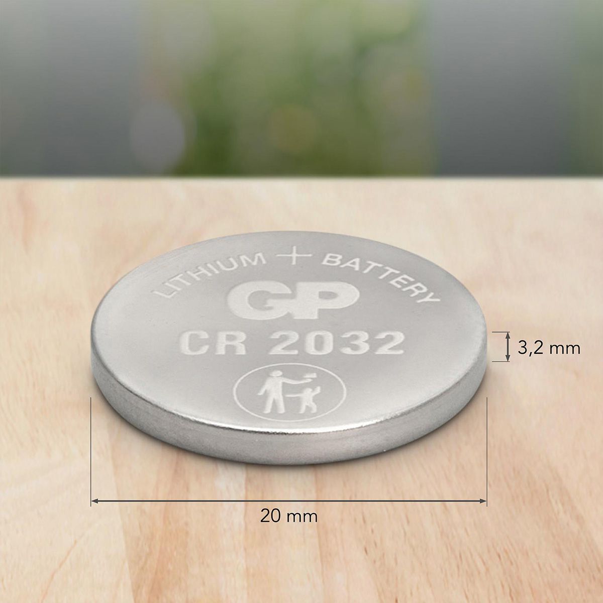 GP Batteries Lithium CR2032 20x 3V Knopfzelle