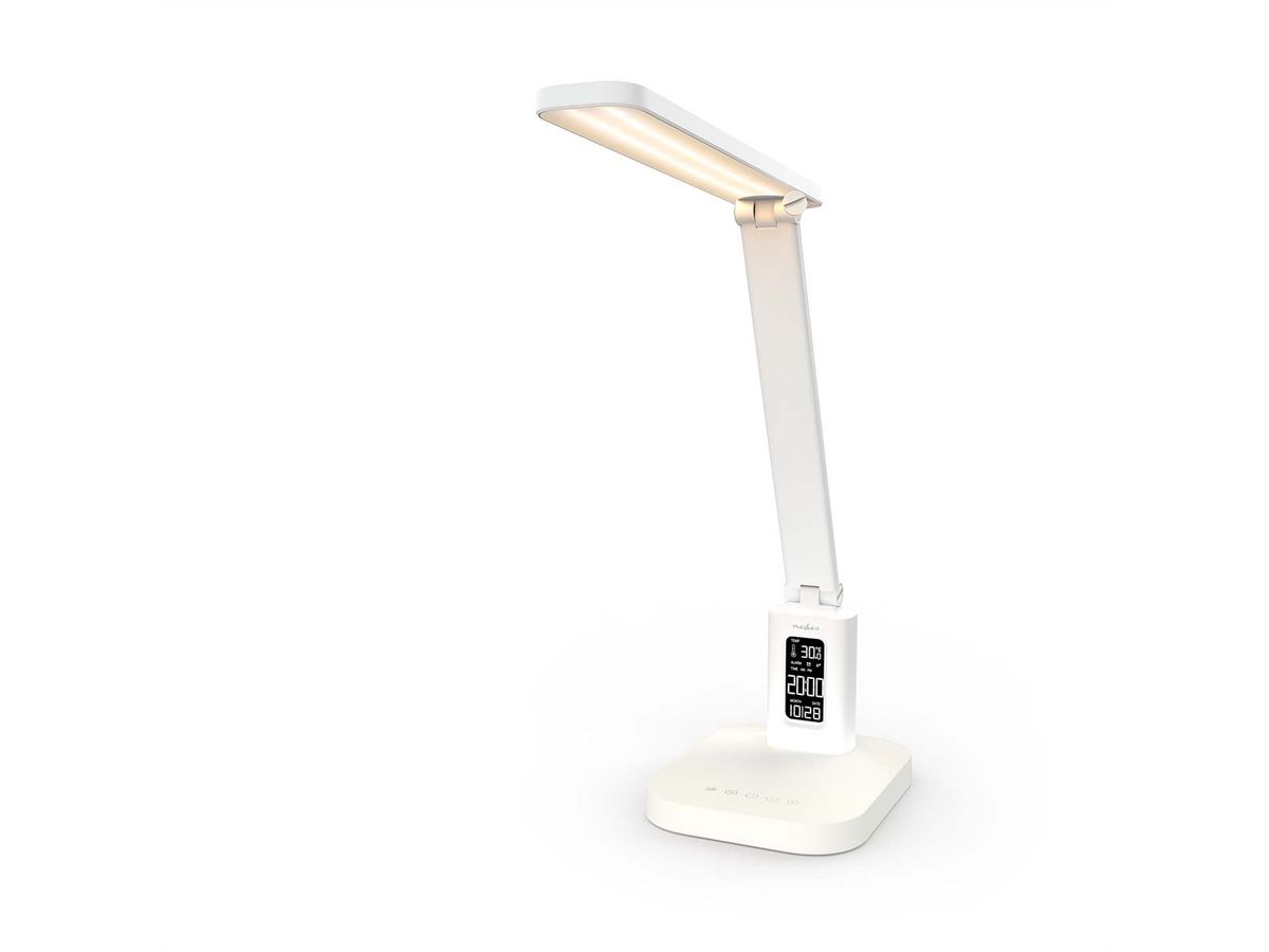 Nedis LED-Schreibtischlampe dimmbar, weiss